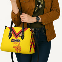 Papua New Guinea Rugby Leather Bag Six Seven Five to The World - Melanesian Pattern