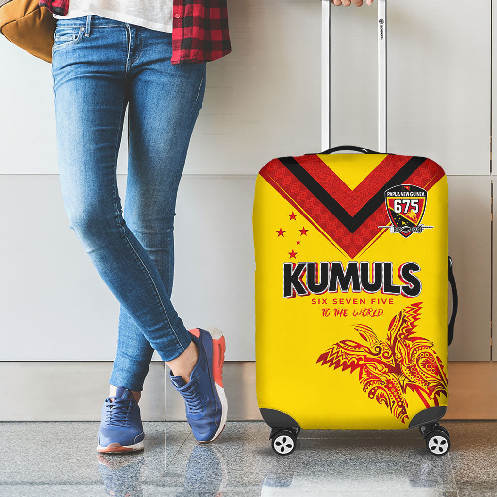 Papua New Guinea Rugby Luggage Cover Six Seven Five to The World - Melanesian Pattern