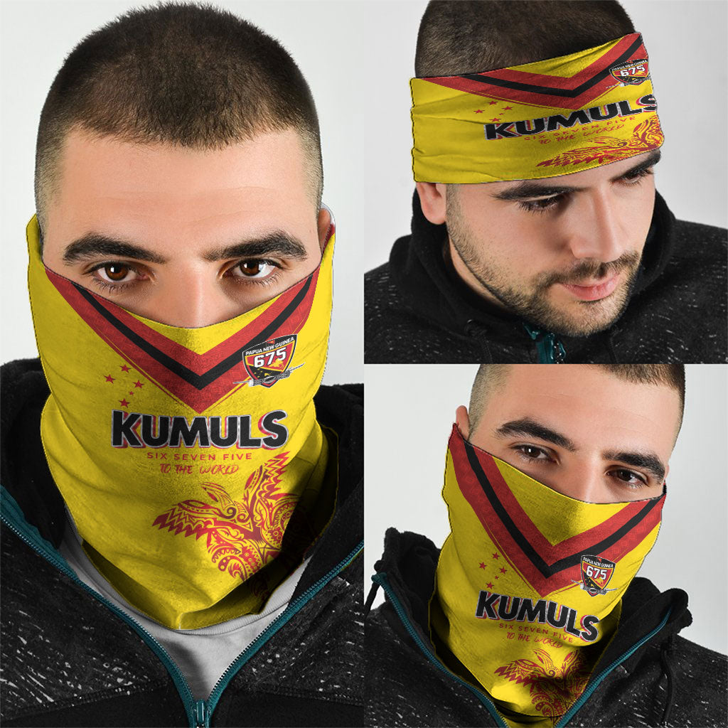 Papua New Guinea Rugby Neck Gaiter Six Seven Five to The World - Melanesian Pattern