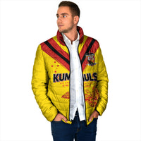 Papua New Guinea Rugby Custom Padded Jacket Six Seven Five to The World - Melanesian Pattern