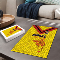Papua New Guinea Rugby Puzzle Six Seven Five to The World - Melanesian Pattern