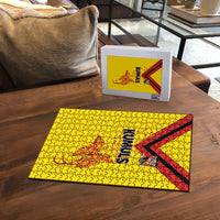 Papua New Guinea Rugby Puzzle Six Seven Five to The World - Melanesian Pattern