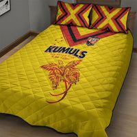 Papua New Guinea Rugby Quilt Bed Set Six Seven Five to The World - Melanesian Pattern
