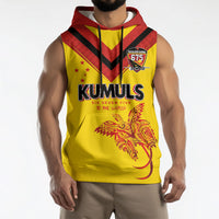 Papua New Guinea Rugby Custom Sleeveless Hoodie Six Seven Five to The World - Melanesian Pattern