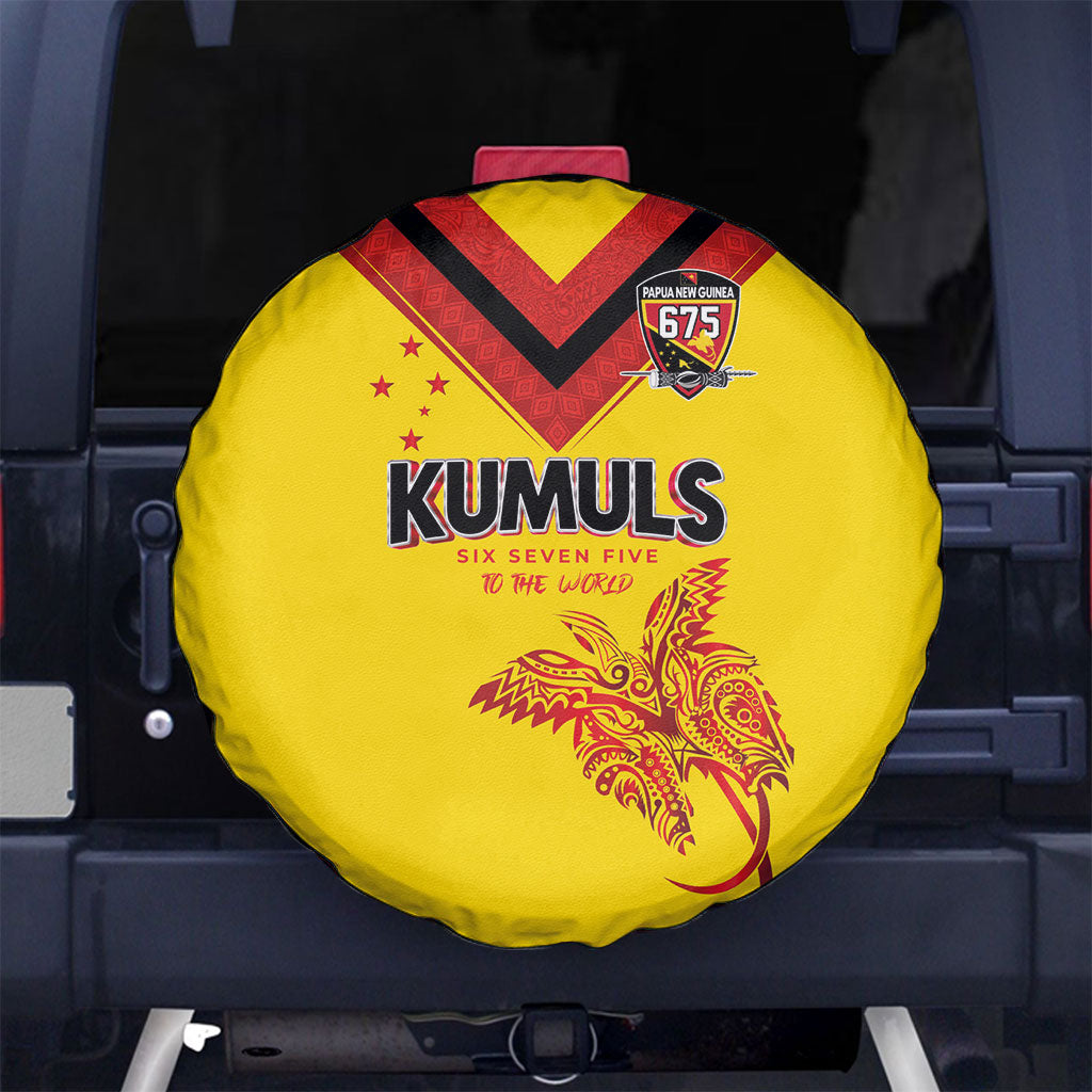 Papua New Guinea Rugby Spare Tire Cover Six Seven Five to The World - Melanesian Pattern