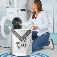 Fijian Rugby Laundry Basket Six Seven Nine to The World - Tapa Pattern