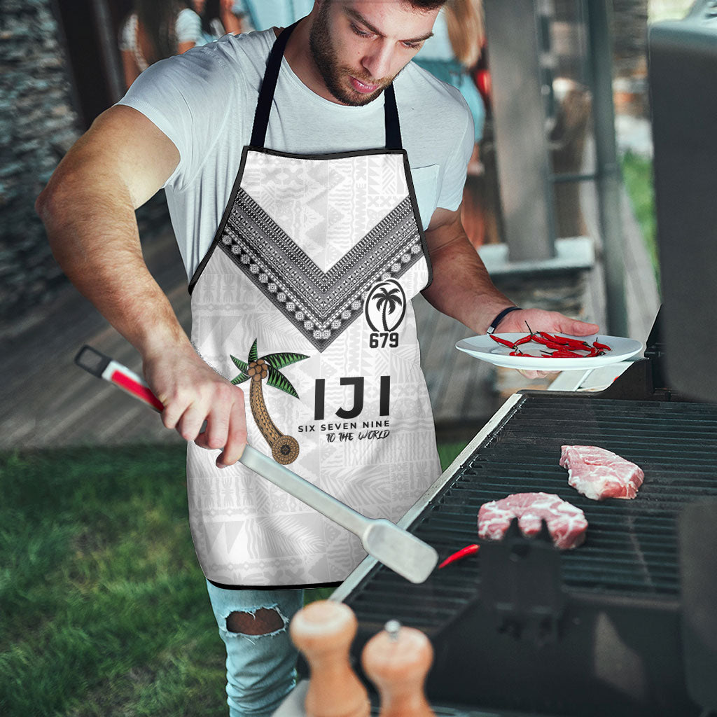 Fijian Rugby Apron Six Seven Nine to The World - Tapa Pattern