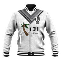Fijian Rugby Baseball Jacket Six Seven Nine to The World - Tapa Pattern