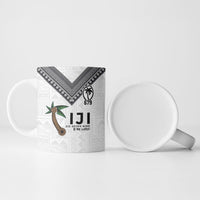 Fijian Rugby Ceramic Mug Six Seven Nine to The World - Tapa Pattern