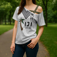 Fijian Rugby Cross Shoulder Shirt Six Seven Nine to The World - Tapa Pattern