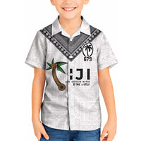 Fijian Rugby Kid Hawaiian Shirt Six Seven Nine to The World - Tapa Pattern