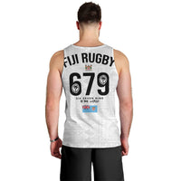 Fijian Rugby Men Tank Top Six Seven Nine to The World - Tapa Pattern