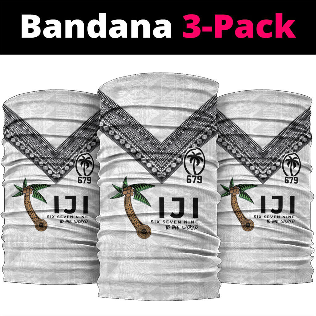 Fijian Rugby Neck Gaiter Six Seven Nine to The World - Tapa Pattern