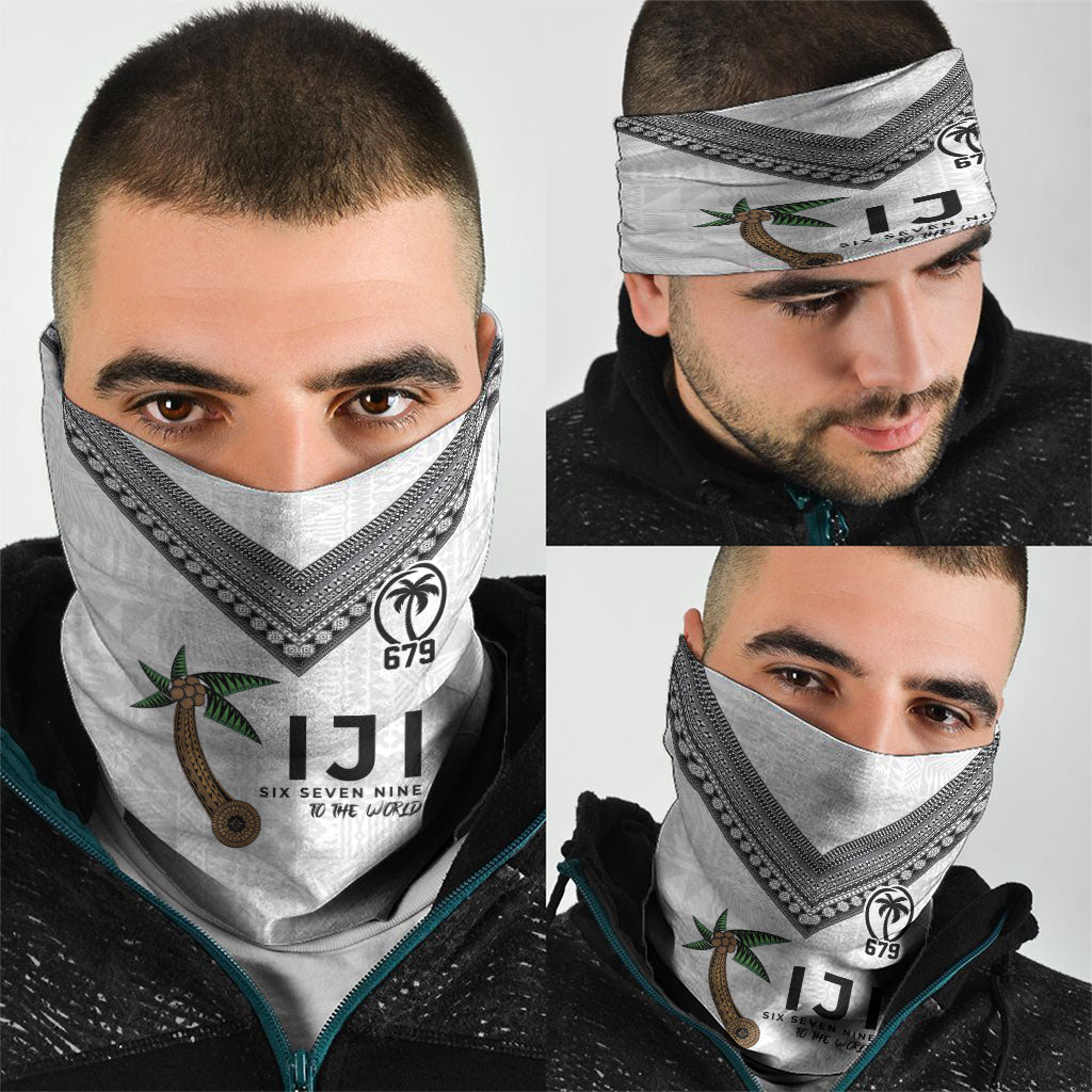 Fijian Rugby Neck Gaiter Six Seven Nine to The World - Tapa Pattern