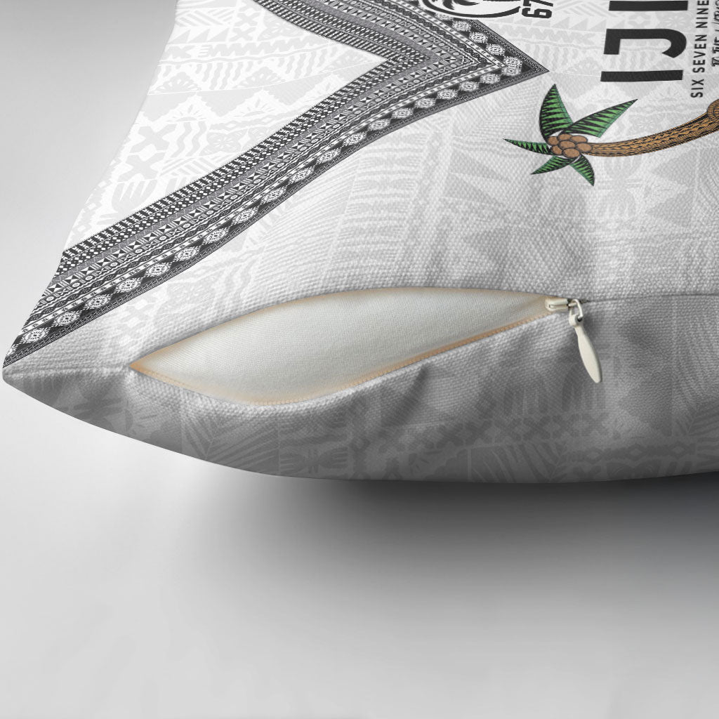 Fijian Rugby Pillow Cover Six Seven Nine to The World - Tapa Pattern