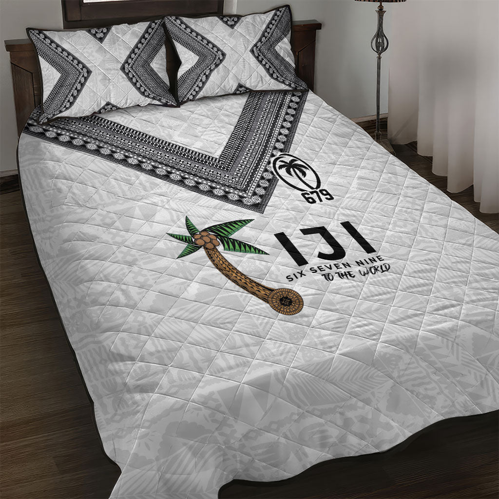 Fijian Rugby Quilt Bed Set Six Seven Nine to The World - Tapa Pattern