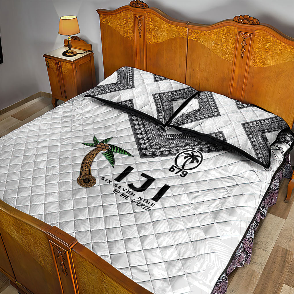 Fijian Rugby Quilt Bed Set Six Seven Nine to The World - Tapa Pattern
