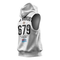 Fijian Rugby Sleeveless Hoodie Six Seven Nine to The World - Tapa Pattern