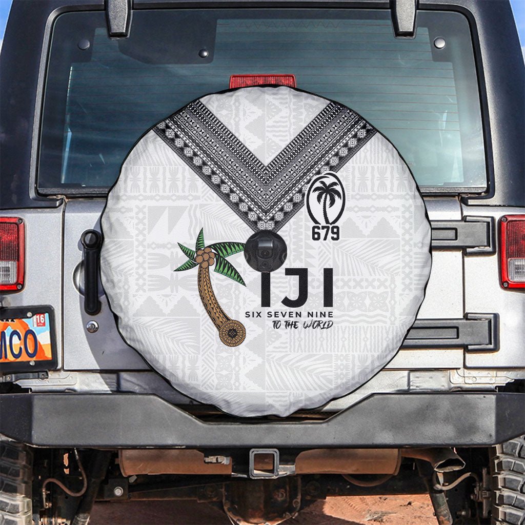 Fijian Rugby Spare Tire Cover Six Seven Nine to The World - Tapa Pattern