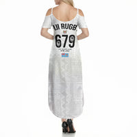 Fijian Rugby Summer Maxi Dress Six Seven Nine to The World - Tapa Pattern