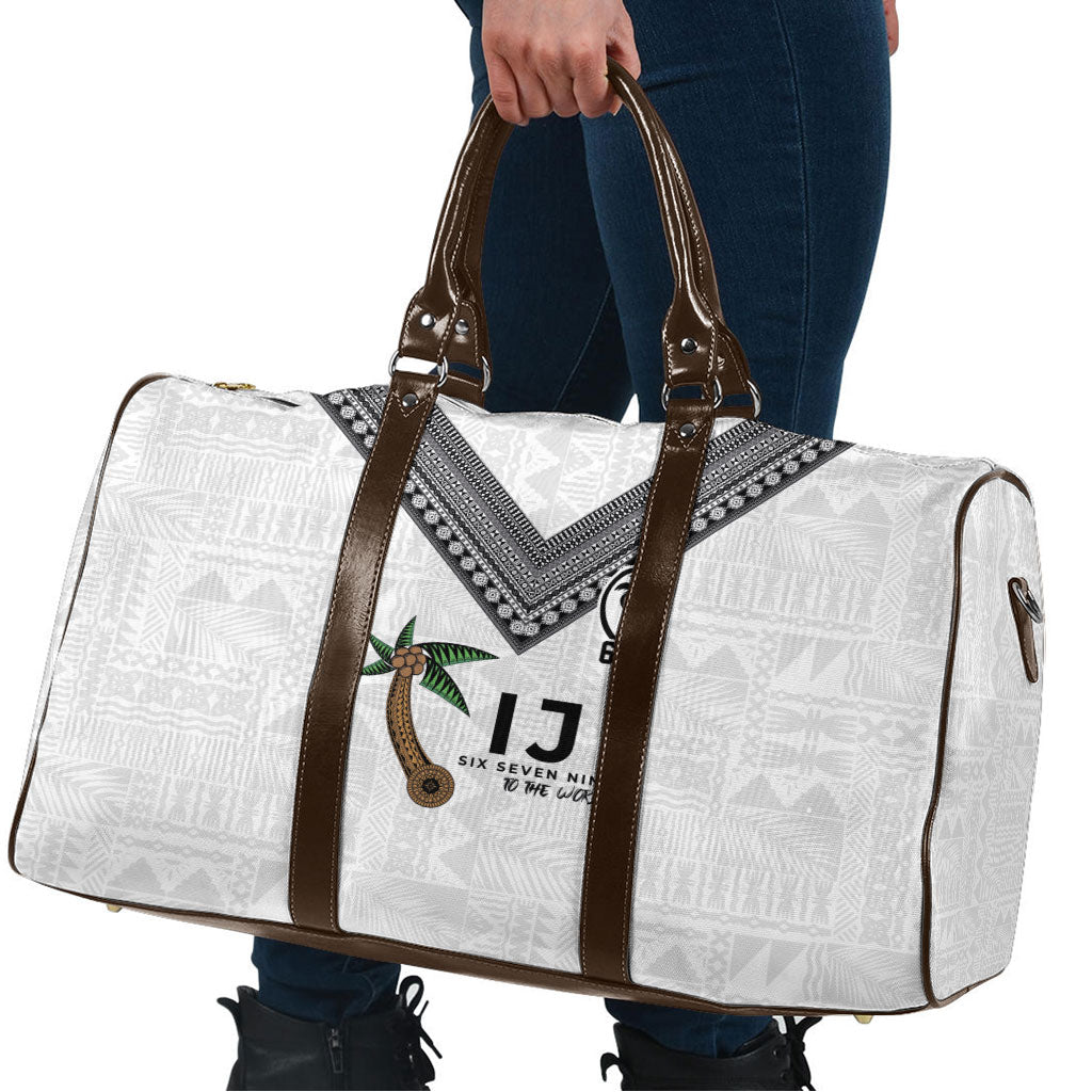 Fijian Rugby Travel Bag Six Seven Nine to The World - Tapa Pattern