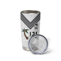 Fijian Rugby Tumbler Cup Six Seven Nine to The World - Tapa Pattern