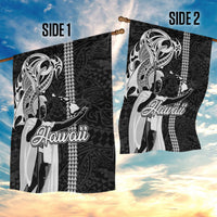 Hawaii Lanai Island Garden Flag Hawaiian King and Kakau Symbols Abstract Shoulder Tattoo LT03 - Polynesian Pride