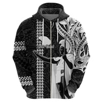 Custom Hawaii Lanai Island Hoodie Hawaiian King and Kakau Symbols Abstract Shoulder Tattoo LT03 - Polynesian Pride