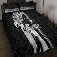 Custom Hawaii Lanai Island Quilt Bed Set Hawaiian King and Kakau Symbols Abstract Shoulder Tattoo LT03 - Polynesian Pride