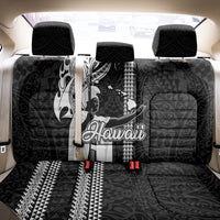 Hawaii Oahu Island Back Car Seat Cover Hawaiian King and Kakau Symbols Abstract Shoulder Tattoo LT03 - Polynesian Pride