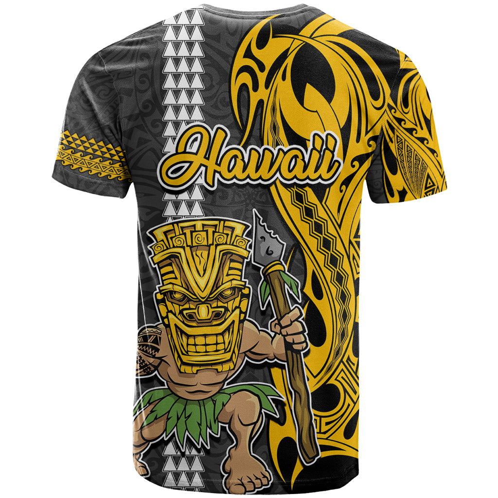 Hawaii Kahoolawe Island T Shirt Hawaiian Warrior and Kakau Symbols Abstract Tattoo LT03 - Polynesian Pride