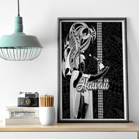 Hawaii Kahoolawe Island Canvas Wall Art Hawaiian King and Kakau Symbols Abstract Shoulder Tattoo LT03 - Polynesian Pride