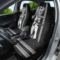 Hawaii Kahoolawe Island Car Seat Cover Hawaiian King and Kakau Symbols Abstract Shoulder Tattoo LT03 - Polynesian Pride