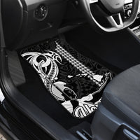 Custom Hawaii Kahoolawe Island Car Mats Hawaiian King and Kakau Symbols Abstract Shoulder Tattoo LT03 - Polynesian Pride