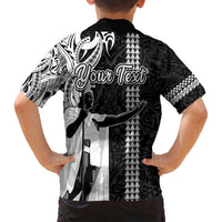 Custom Hawaii Kahoolawe Island Hawaiian Shirt Hawaiian King and Kakau Symbols Abstract Shoulder Tattoo LT03 - Polynesian Pride
