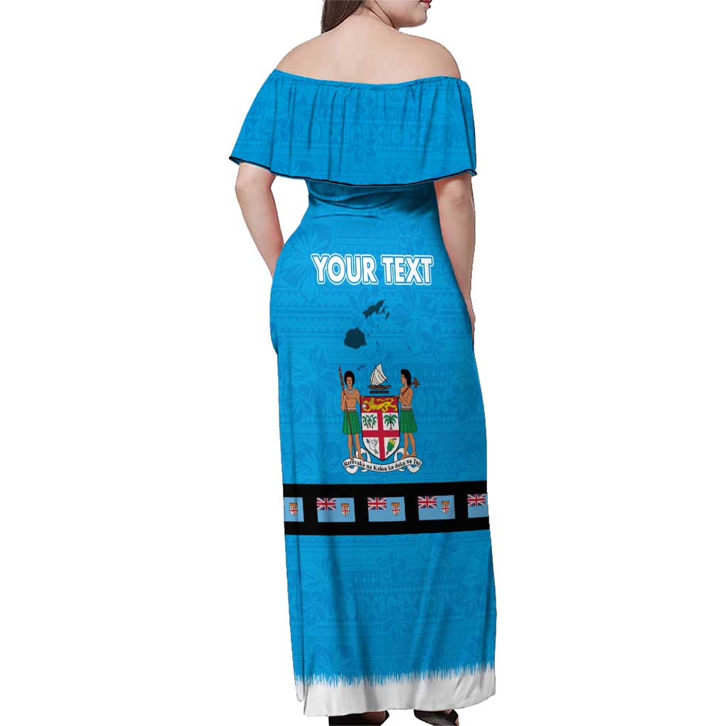 Fiji Merry Christmas Family Matching Off Shoulder Maxi Dress and Hawaiian Shirt Santa Suit Style With Tapa Tribal Pattern LT03 - Polynesian Pride