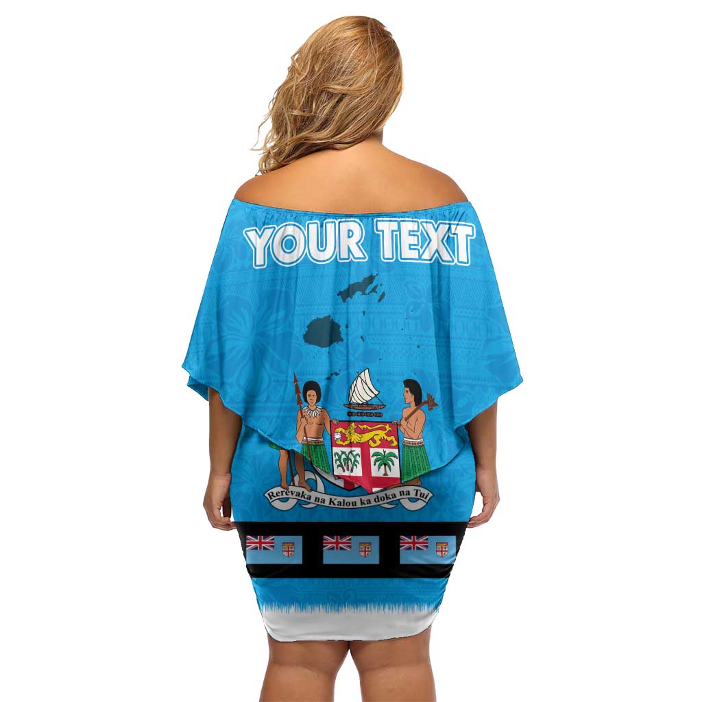 Fiji Merry Christmas Family Matching Off Shoulder Short Dress and Hawaiian Shirt Santa Suit Style With Tapa Tribal Pattern LT03 - Polynesian Pride