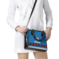 Samoa Merry Christmas Shoulder Handbag Santa Suit Style With Tatau Tattoo Pattern LT03 - Polynesian Pride