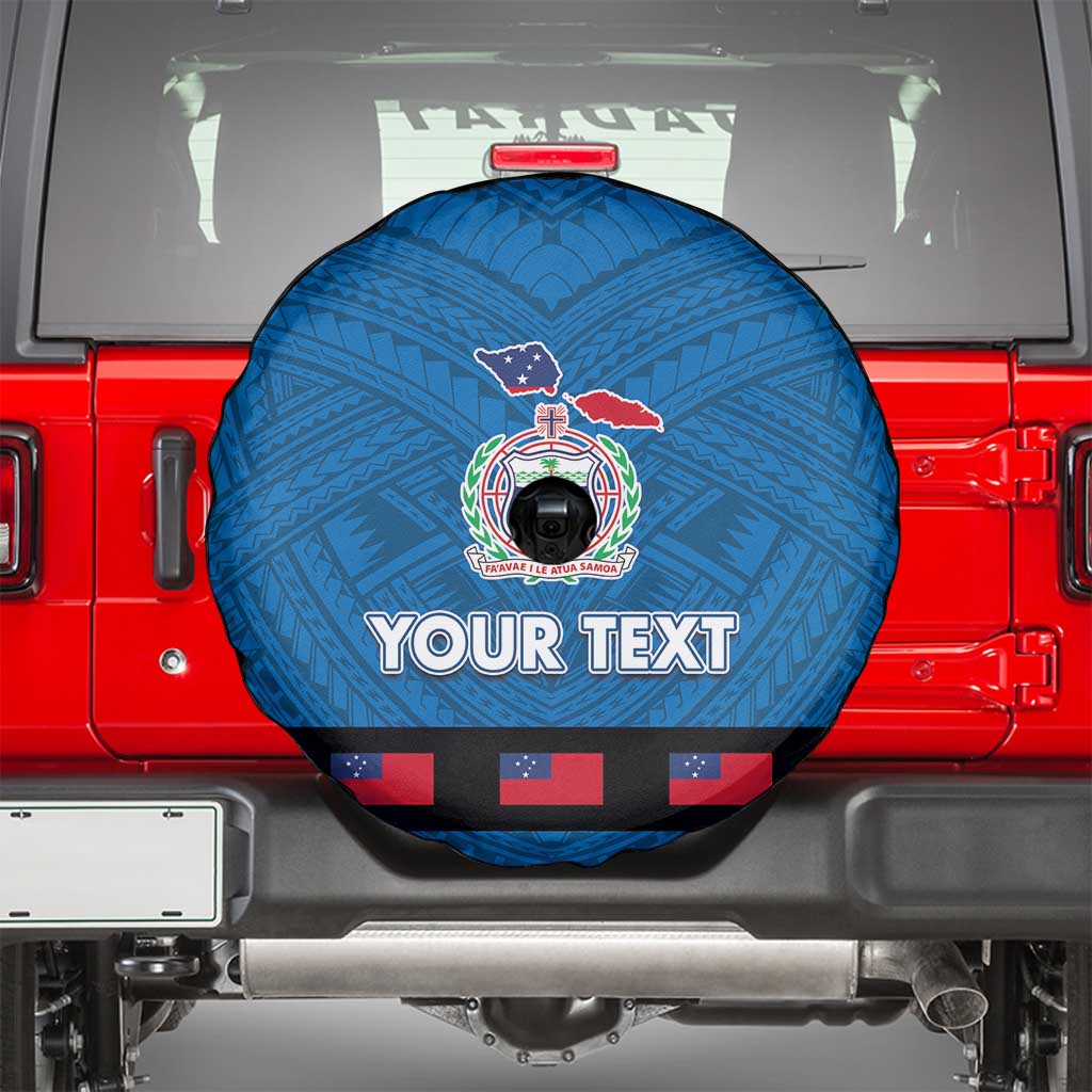 Samoa Merry Christmas Spare Tire Cover Santa Suit Style With Tatau Tattoo Pattern LT03 - Polynesian Pride