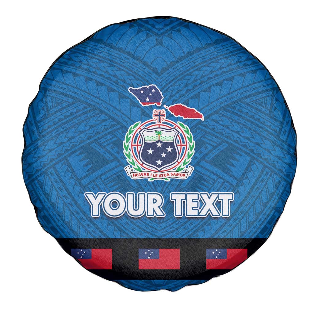 Samoa Merry Christmas Spare Tire Cover Santa Suit Style With Tatau Tattoo Pattern LT03 - Polynesian Pride