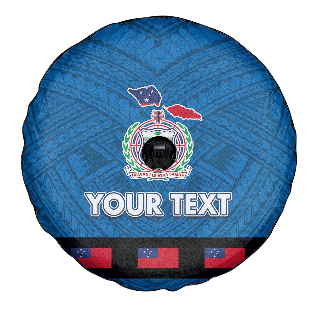 Samoa Merry Christmas Spare Tire Cover Santa Suit Style With Tatau Tattoo Pattern LT03 - Polynesian Pride