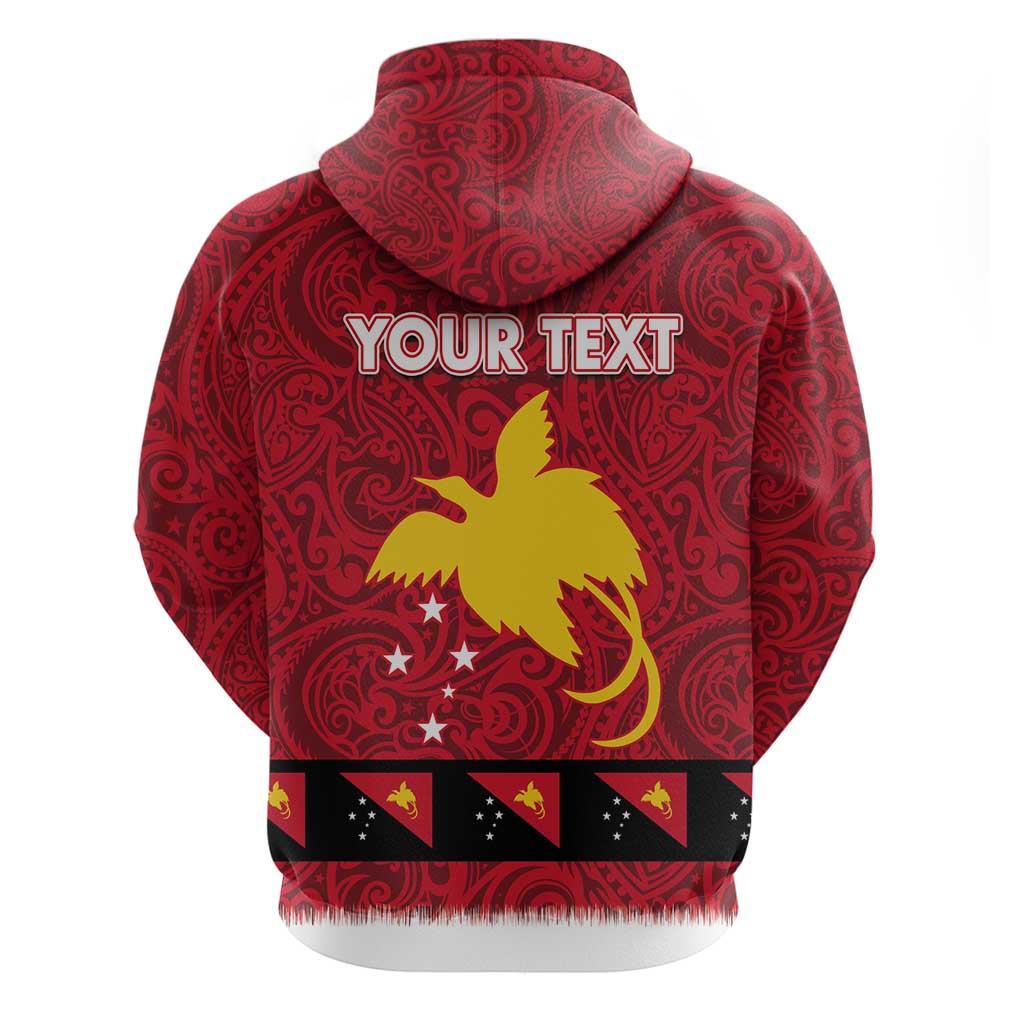 Papua New Guinea Merry Christmas Hoodie Santa Suit Style With Melanesian Pattern