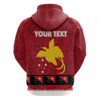 Papua New Guinea Merry Christmas Hoodie Santa Suit Style With Melanesian Pattern