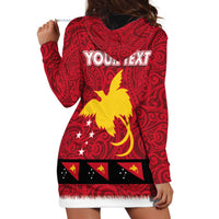 Papua New Guinea Merry Christmas Hoodie Dress Santa Suit Style With Melanesian Pattern LT03 - Polynesian Pride
