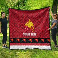 Papua New Guinea Merry Christmas Quilt Santa Suit Style With Melanesian Pattern LT03 - Polynesian Pride