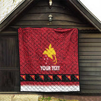 Papua New Guinea Merry Christmas Quilt Santa Suit Style With Melanesian Pattern LT03 - Polynesian Pride