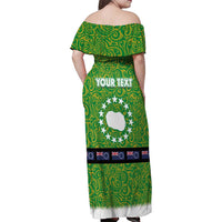 Cook Islands Merry Christmas Family Matching Off Shoulder Maxi Dress and Hawaiian Shirt Santa Suit Style With Polynesian Pattern LT03 - Polynesian Pride