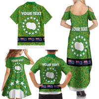 Cook Islands Merry Christmas Family Matching Summer Maxi Dress and Hawaiian Shirt Santa Suit Style With Polynesian Pattern LT03 - Polynesian Pride