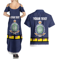 Niue Merry Christmas Couples Matching Summer Maxi Dress and Hawaiian Shirt Santa Suit Style With Hiapo Pattern LT03 - Polynesian Pride