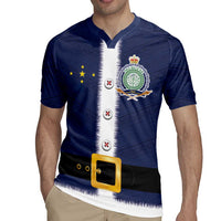 Niue Merry Christmas Rugby Jersey Santa Suit Style With Hiapo Pattern LT03 - Polynesian Pride